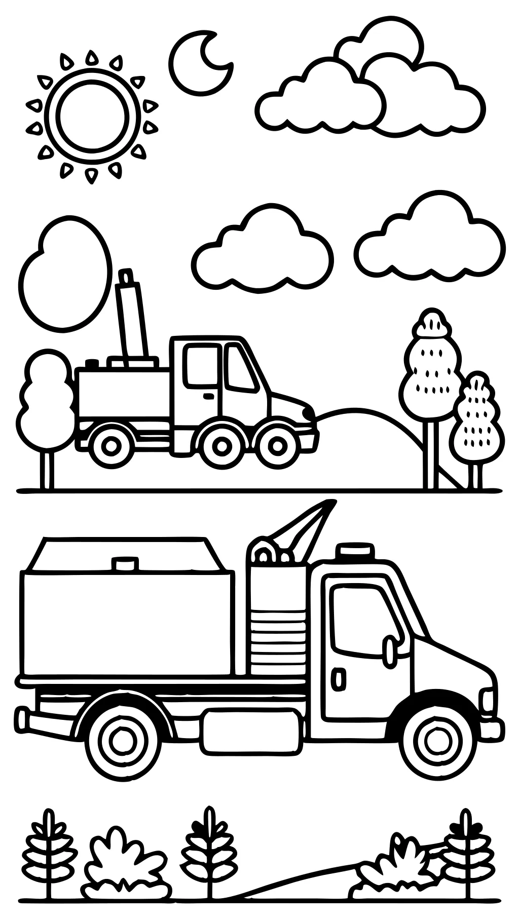 tow truck coloring page